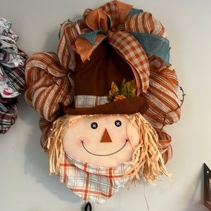 Fall scarecrow wreath